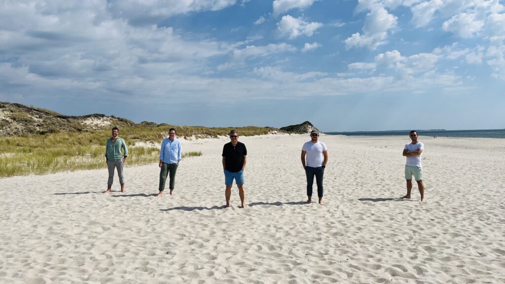 Team am Strand