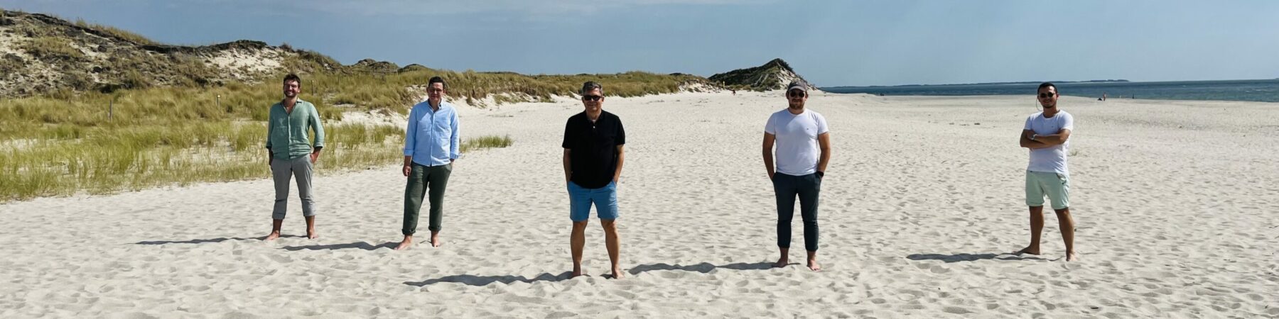 Team am Strand