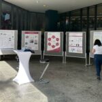 Stand OpenCampus 2022: Posterwände zu aktueller Wasserstoff-Forschung