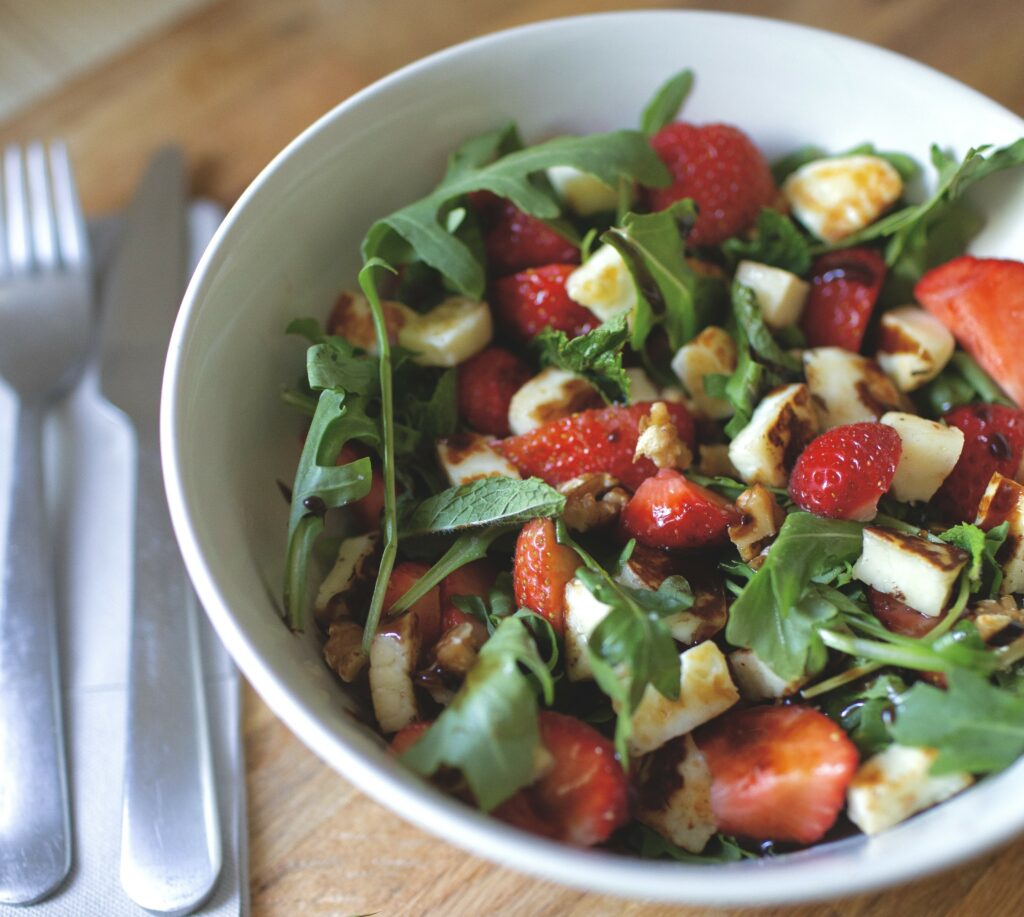 Rucola-Erdbeer Salat