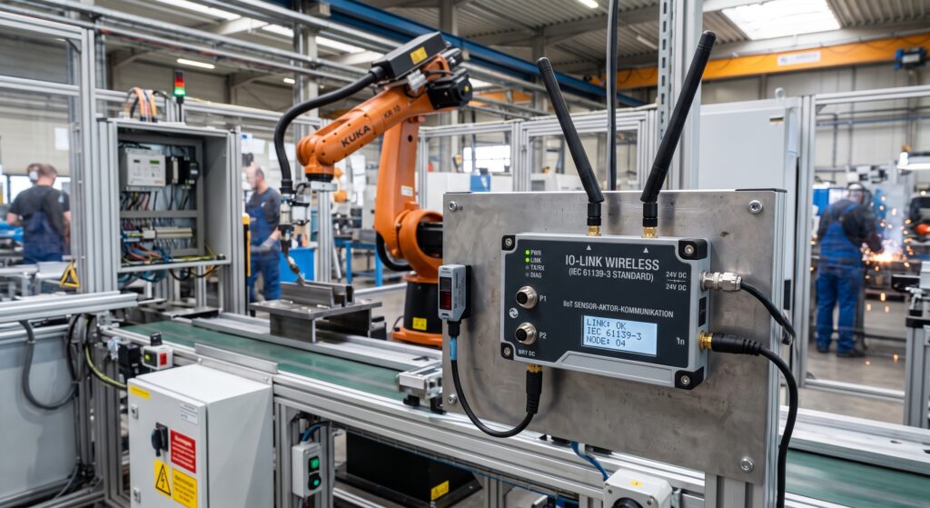 IO-Link Wireless Module for Industrial Sensor-Actuator Communication