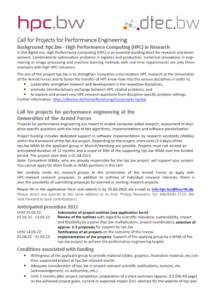 Call for Performance Engineering