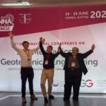 Gruppenbild ICSMGE, von links nach rechts: Philipp Wiesenthal, Sascha Henke, Natascha Heim