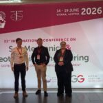 Gruppenbild ICSMGE, von links nach rechts: Philipp Wiesenthal, Sascha Henke, Natascha Heim