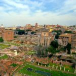 Blick auf das Forum Romanum vom Palatin aus