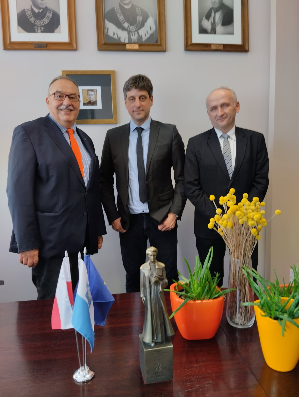 Prof. Wiesław I. Gruszecki, Prof. Jörn Happel, Prof. Piotr Bednarz