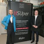 Prof. Dr. Philipp Neumann (HSU) and Dr. Axel Auweter (MEGWARE) at the inauguration of HSUper