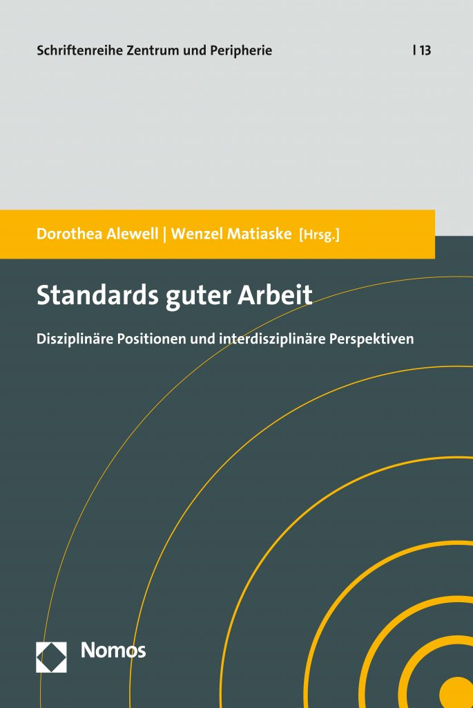 Cover Sammelband Standards guter Arbeit