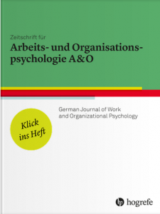 Zeitschrift für Arbeits- und Organisationspsychologie