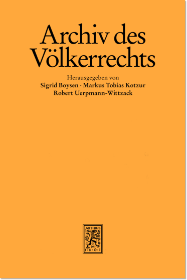 Cover Archiv des Völkerrechts