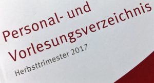 Vorlesungsverzeichnis