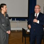 HSU-Präsident Prof. Dr. Klaus Beckmann eröffent gemeinsam mit Initiatorin Prof. Dr. Beatrix Palt das DWT-Symposium.