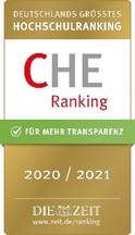 Siegel für die aktive Teilnahme am CHE-Hochschulranking 2020/2021