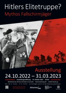 Plakat zur Ausstellung "Mythos Fallschirmjäger"