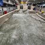 Modellversuch zur berühmten Münchener Eisbachwelle