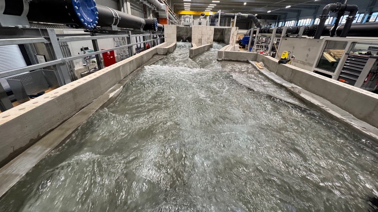 Ein skalierter Modellversuch im Wasserbaulabor bildet als gegenständliches Modell die relevanten Strömungsparameter ab und ermöglicht unter Verwendung des sogenannten Froude’schen Modellgesetzes eine Übertragung der im Labor erzielten Ergebnisse auf den Prototypmaßstab.